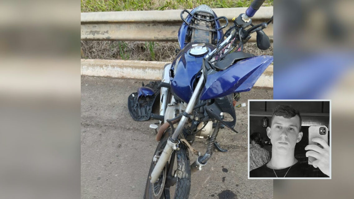 Jovem morre em grave acidente entre moto e caminhão na divisa de SC com RS Jovem morre em grave acidente entre moto e caminhão na divisa de SC com RS