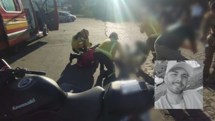 Jovem morre após colidir motocicleta com caminhão na SC-350 em SC