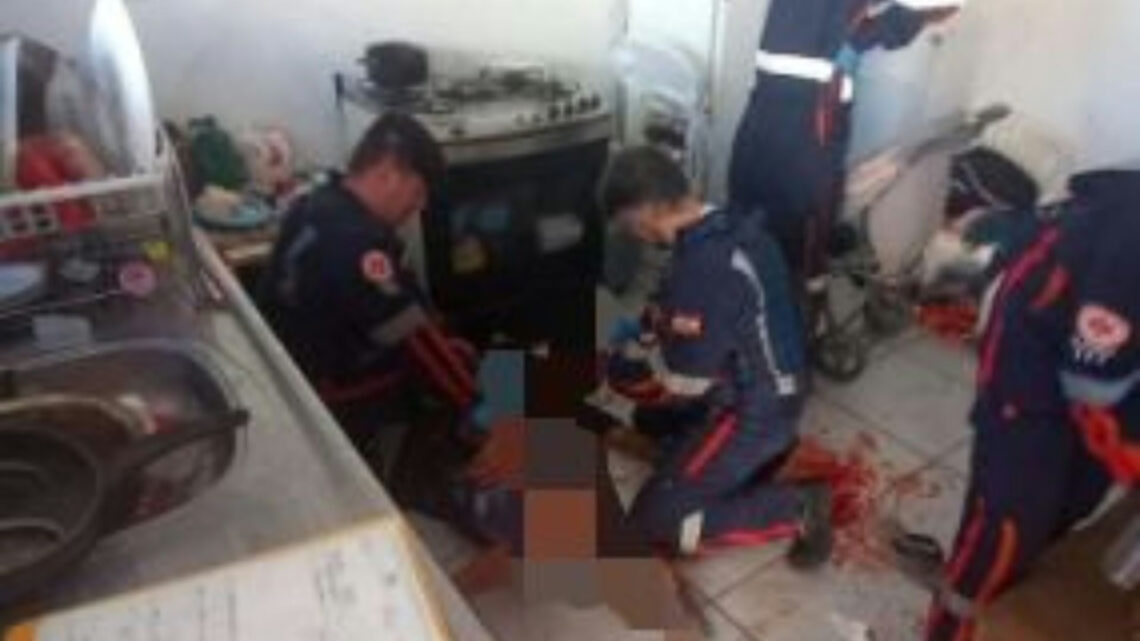 Durante discussão em SC mulher dá facada no peito do marido