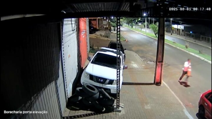 Indivíduos derrubam e furtam sinalização viária em Xanxerê