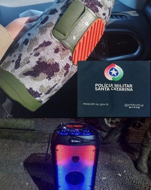 Polícia Militar apreende aparelhos de som em duas ocorrências de perturbação do sossego em Campos Novos Polícia Militar apreende aparelhos de som em duas ocorrências de perturbação do sossego em Campos Novos
