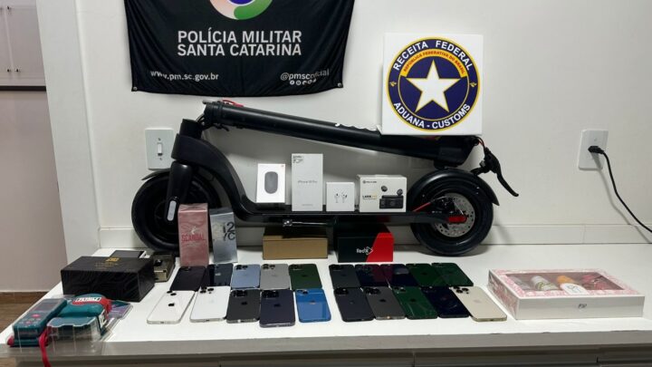 Operação Protetor apreende mercadorias avaliadas em R$ 180 mil em Coronel Freitas