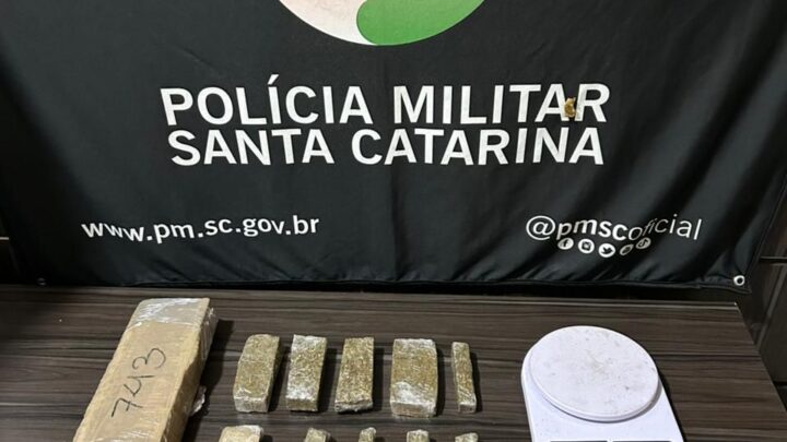Polícia Militar prende homem por tráfico de drogas e apreende mais de 1kg de maconha em Maravilha