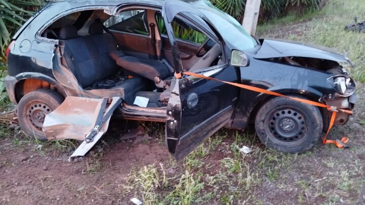 Colisão frontal deixa dois feridos na SC-492 em Maravilha