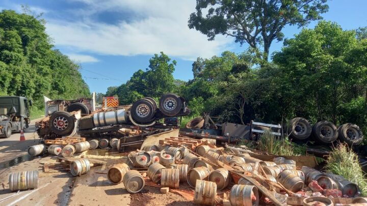 Acidente grave na BR-163 em Guaraciaba deixa três pessoas feridas