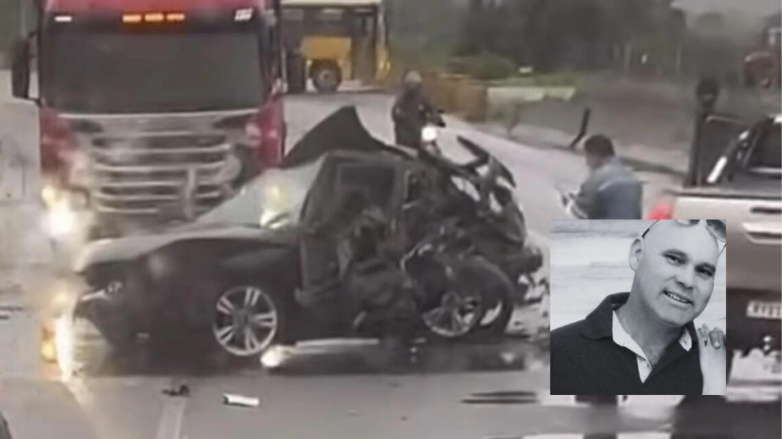Motorista morre após grave colisão na BR-280 em SC Motorista morre após grave colisão na BR-280 em SC