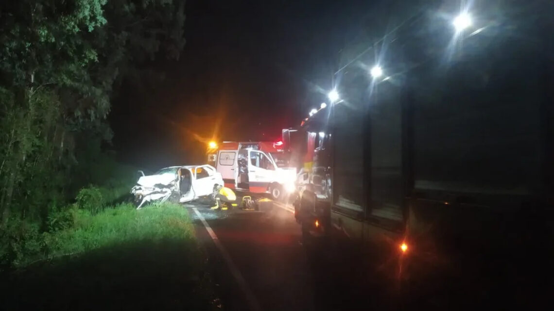 Motorista fica gravemente ferido em colisão frontal na SC-480