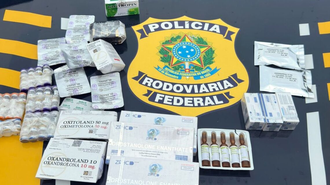 PRF apreende anabolizantes e emagrecedores na BR-101 em SC PRF apreende anabolizantes e emagrecedores na BR-101 em SC