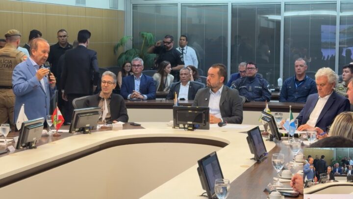 Em reunião com governadores no Rio de Janeiro, Jorginho Mello defende união de forças para conter avanço do crime organizado