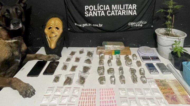 Ponto de tráfico de drogas é desarticulado em Itajaí