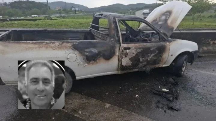 Quem era o motorista encontrado carbonizado dentro de carro na BR-101 em SC