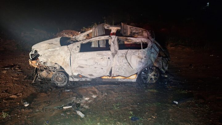 Acidente com vítima deixa condutor gravemente ferido em Palmitos