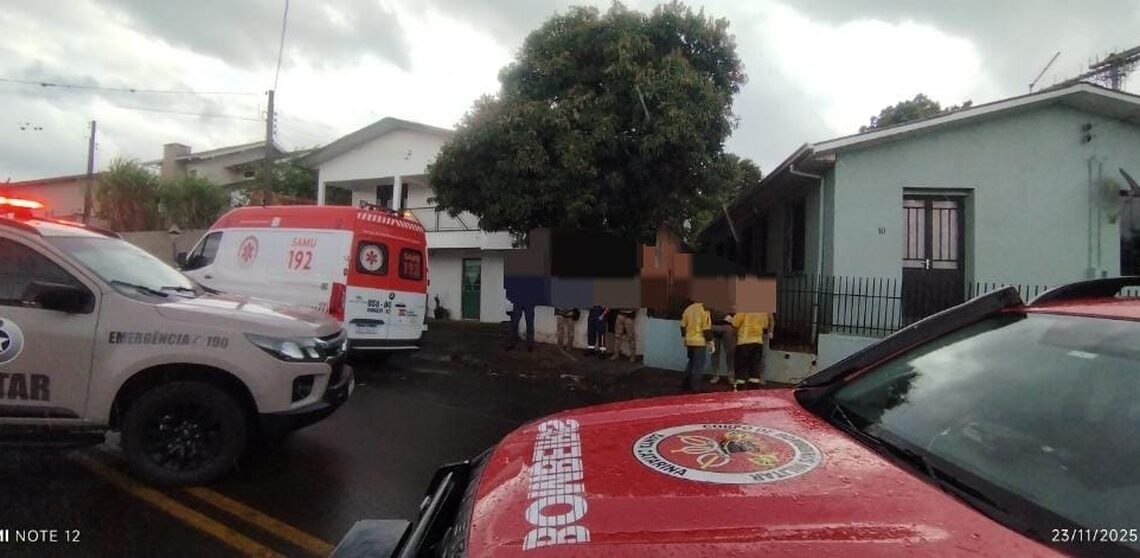 Atendimento a mal súbito mobiliza equipes e resulta em contenção de homem agressivo em Xanxerê