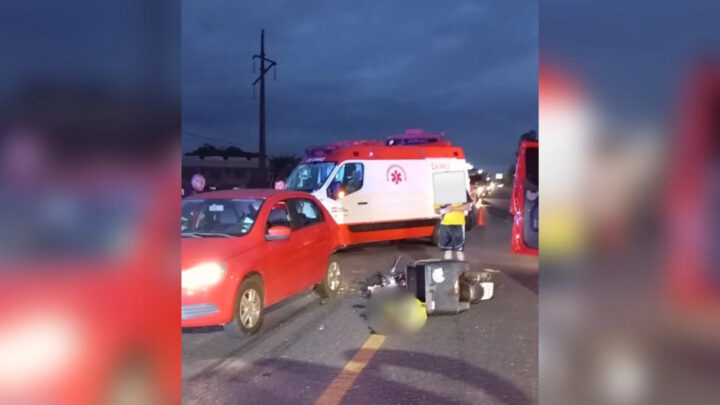 Motociclista morre após colisão na BR-280