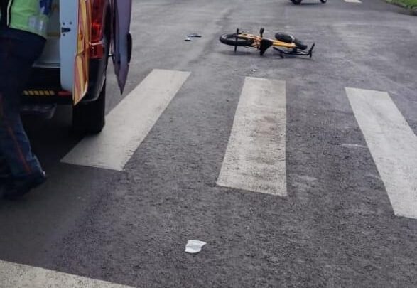 Criança é atropelada enquanto andava de bicicleta em Quilombo