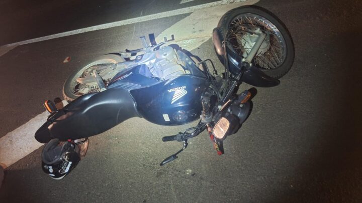 Motociclista fica ferido em colisão traseira na SC-480 em Chapecó