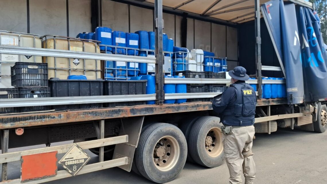 Ação conjunta fiscaliza transporte de produtos perigosos em Rio Negrinho