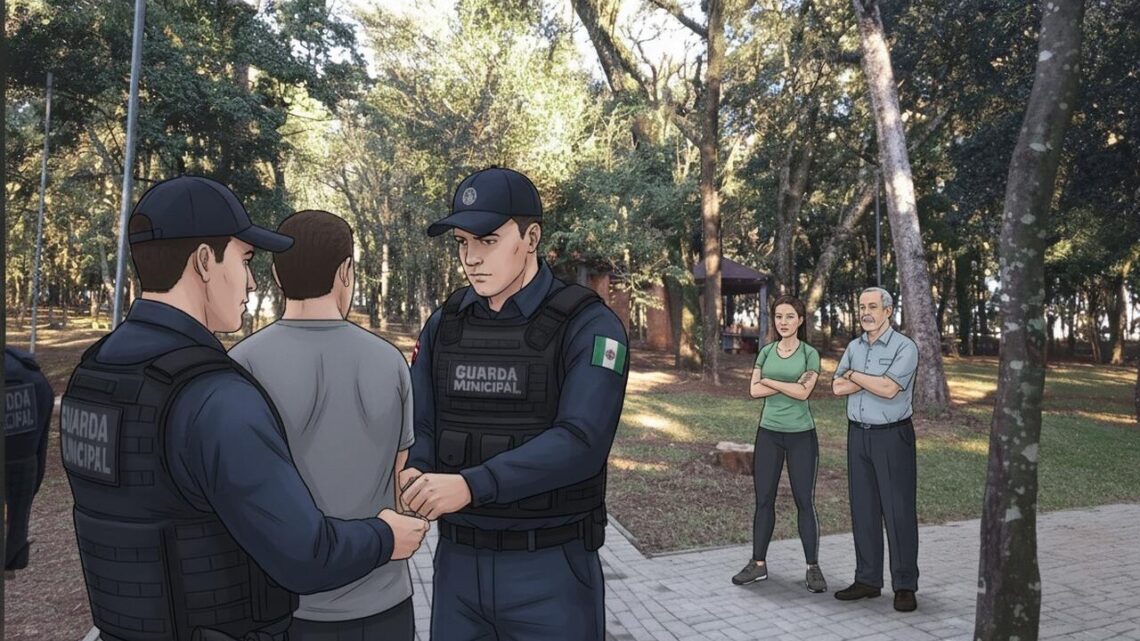 Homem é preso em flagrante por importunação sexual em parque público em Chapecó