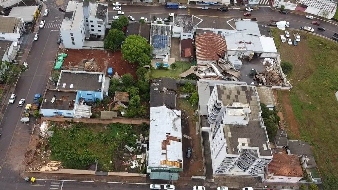 Tornado causou prejuízo de R$ 1 milhão em Xanxerê, diz prefeitura