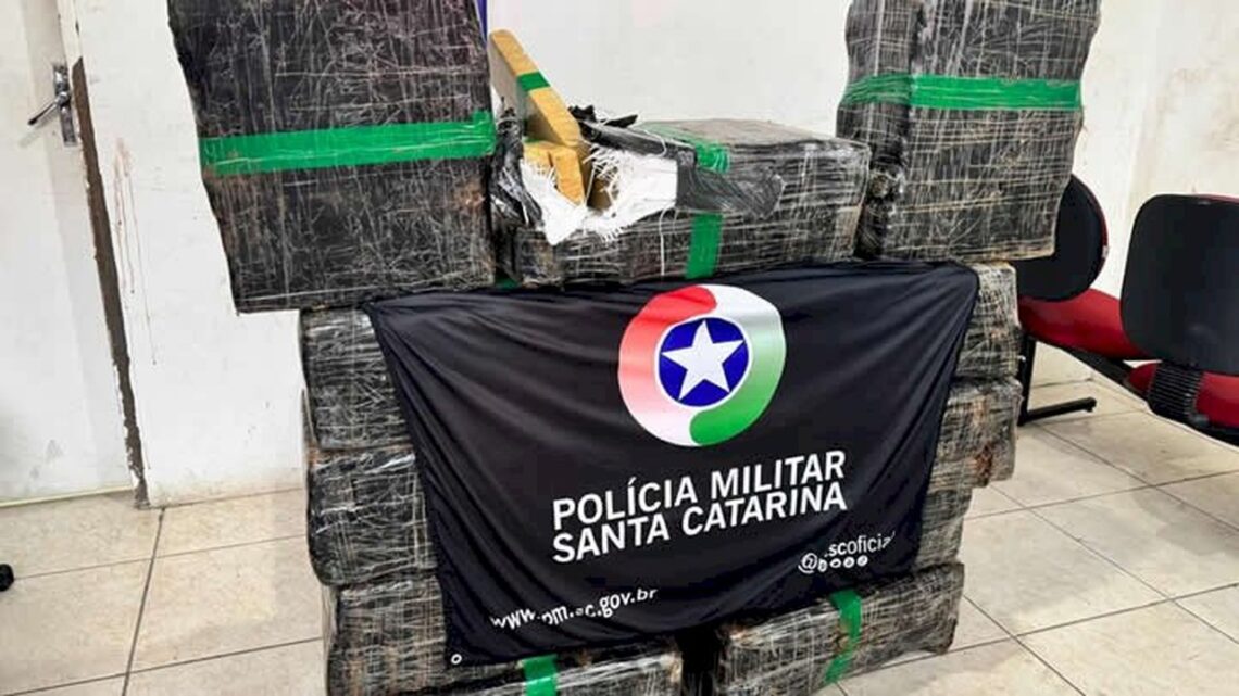 Quase 300 kg de maconha são apreendidos em Águas Mornas