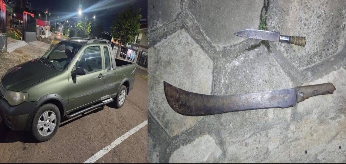 Casal é preso em Novo Horizonte após roubo de veículo em Coronel Freitas