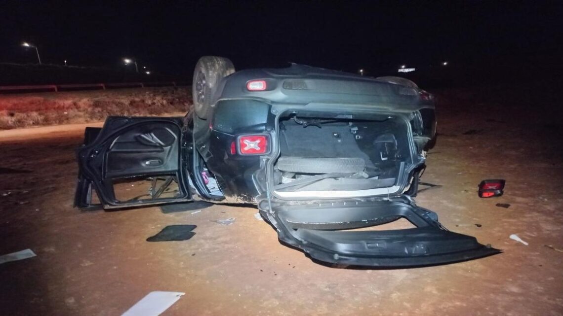 Homem morre em acidente após capotamento de veículo em São Lourenço do Oeste