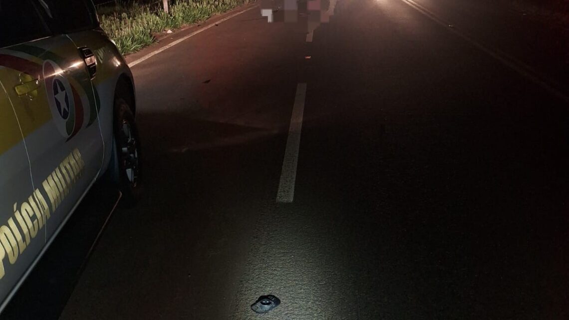 Pedestre é socorrido em estado grave após ser atropelado em Ipuaçu