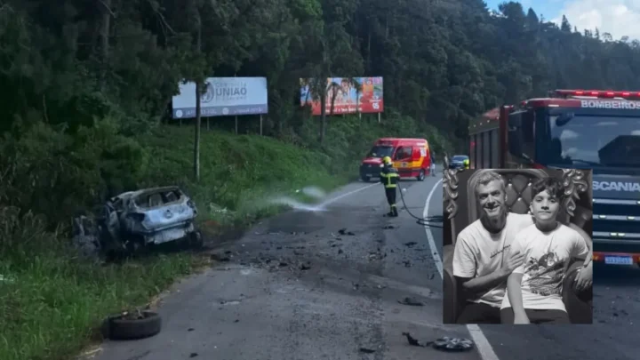 Identificados pai e filho mortos em grave acidente nas ’27 Curvas’ em SC