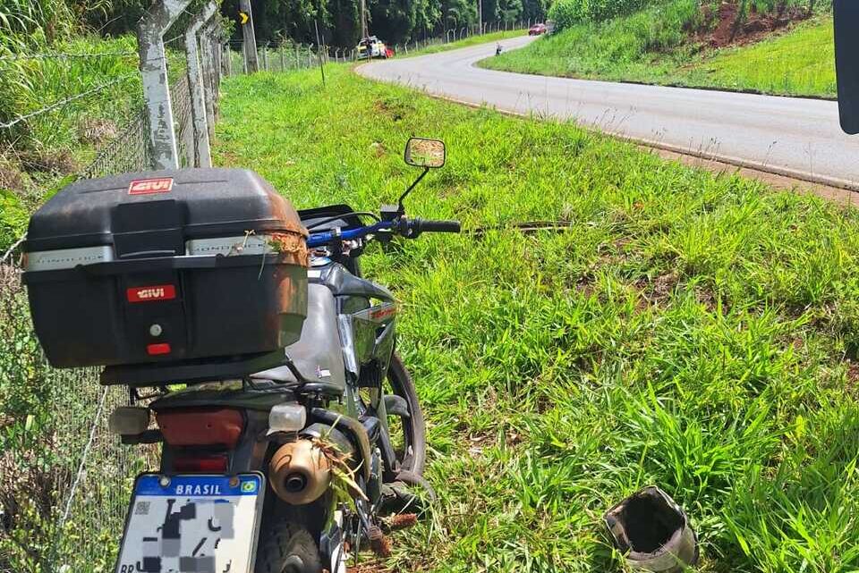 Colisão entre motocicletas deixa dois feridos na SC-484 em Guatambu