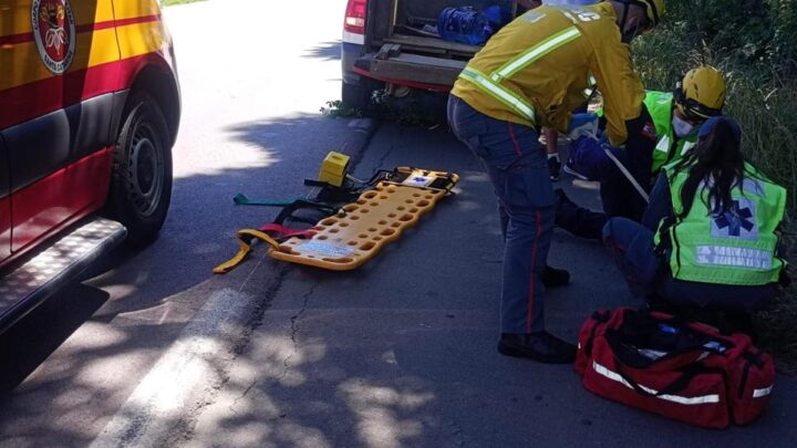 Homem fica ferido após ser atropelado na BR-280 em Rio Negrinho