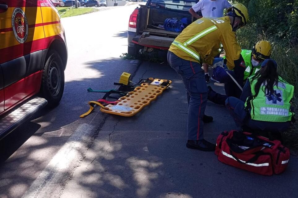 Homem fica ferido após ser atropelado na BR-280 em Rio Negrinho