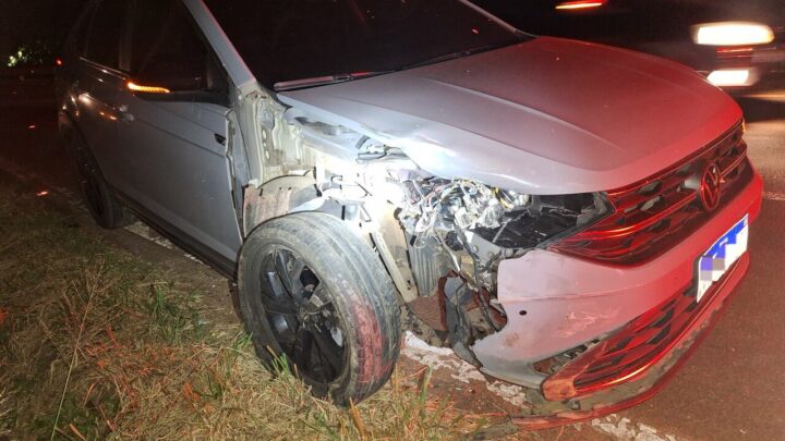 Ultrapassagem termina em acidente com feridos na SC-283 em Guatambú