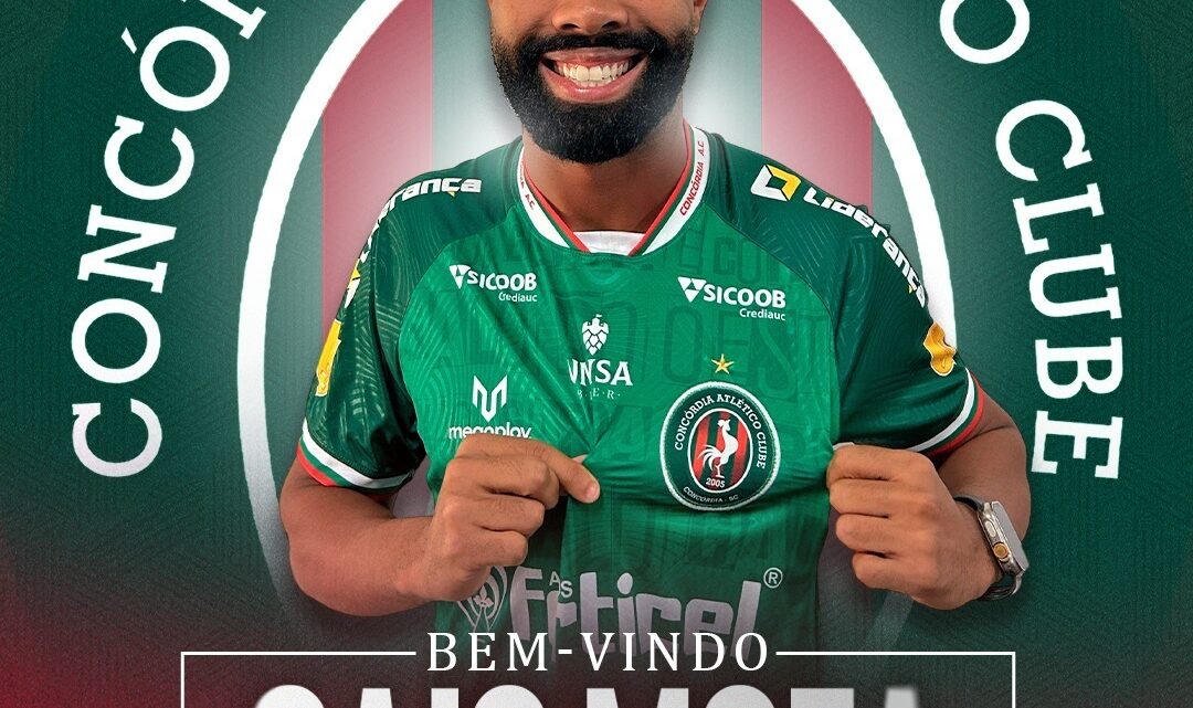 Concórdia anuncia a contratação do atacante Caio Mota por empréstimo