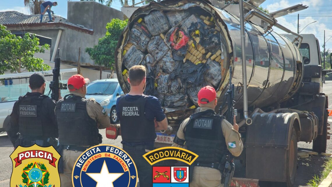 Receita Federal, PF e PM realizam apreensão de 6 toneladas de maconha em Dois Vizinhos/PR