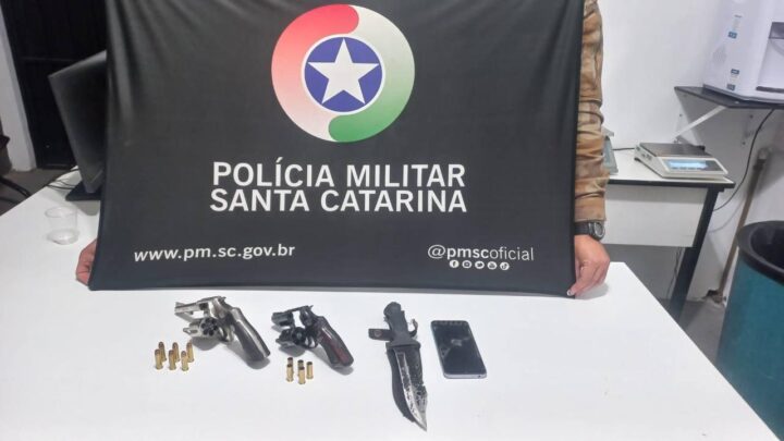 Tiros em via pública levam Polícia Militar a prender dois homens em Chapecó