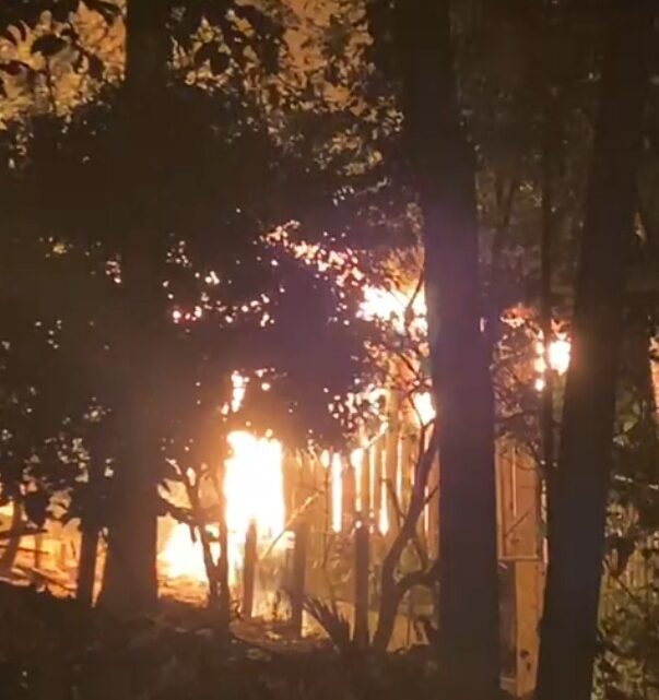 Incêndio destrói galinheiro em área de difícil acesso em Blumenau