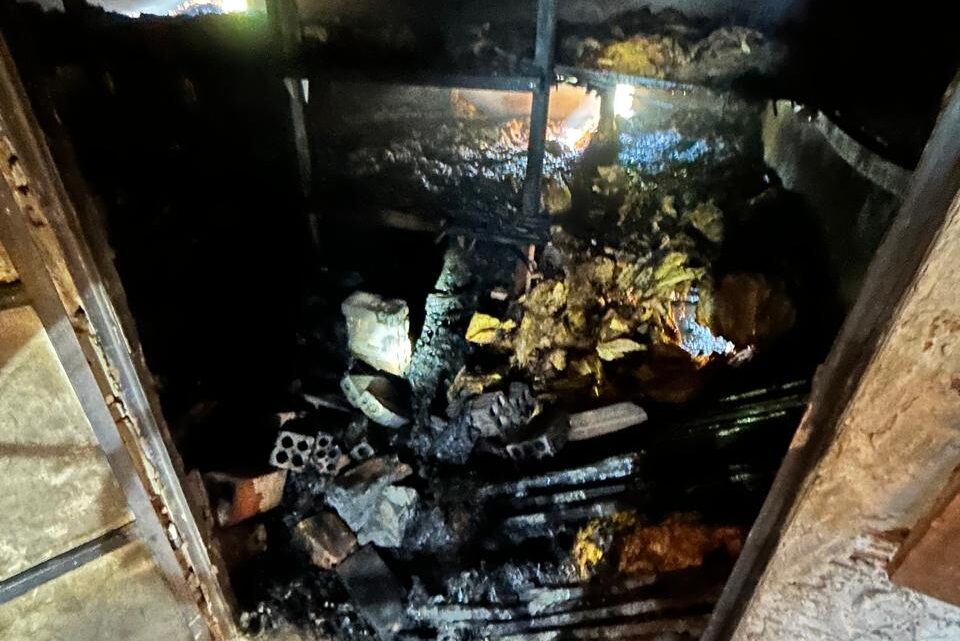 Incêndio destrói estufa de fumo no interior de Irineópolis