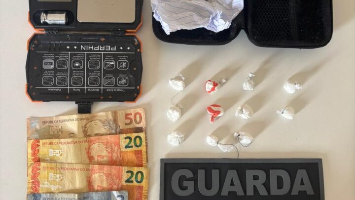 Guarda Municipal prende homem por tráfico de drogas na Grande Efapi