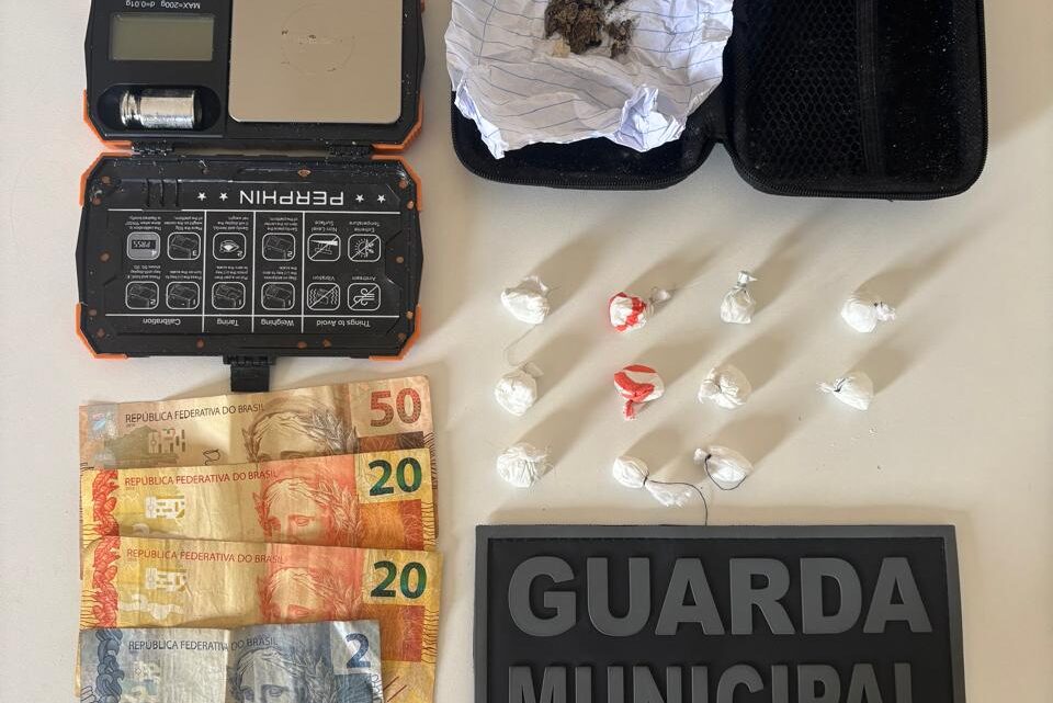 Guarda Municipal prende homem por tráfico de drogas na Grande Efapi