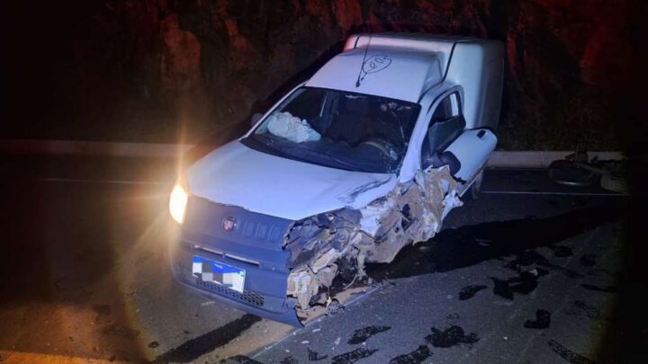 Motorista dorme ao volante e provoca acidente na SC-283, diz PMRv