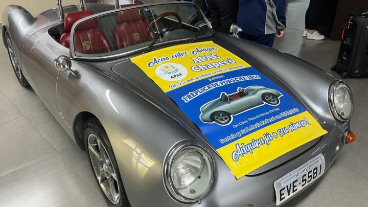 Apae Chapecó lança rifa de réplica icônica de Porsche para apoiar serviços da instituição