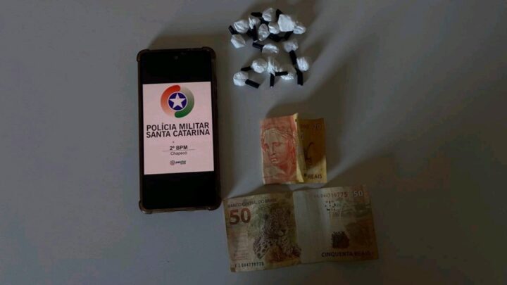 Adolescente é apreendido com cocaína durante patrulhamento em Chapecó