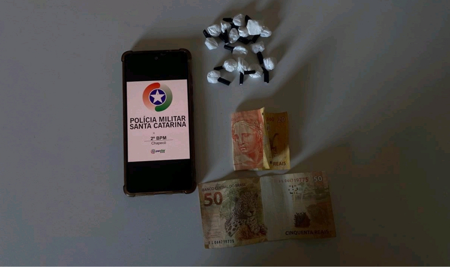 Adolescente é apreendido com cocaína durante patrulhamento em Chapecó