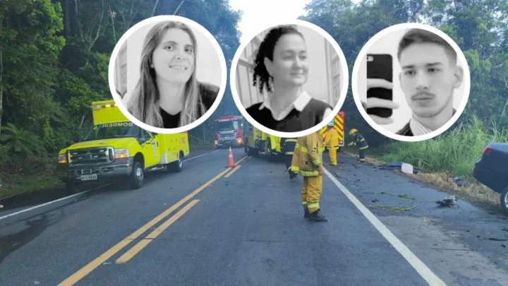 Três pessoas morrem em acidente grave na BR-470 em SC