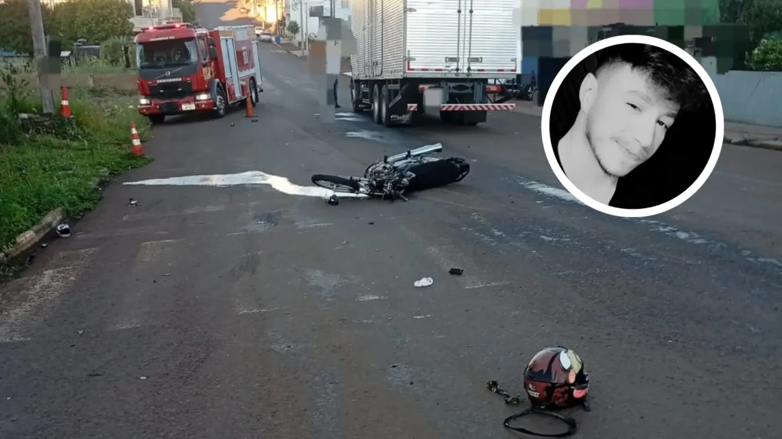 Identificado homem que morreu em acidente entre motocicleta e caminhão no Oeste de SC