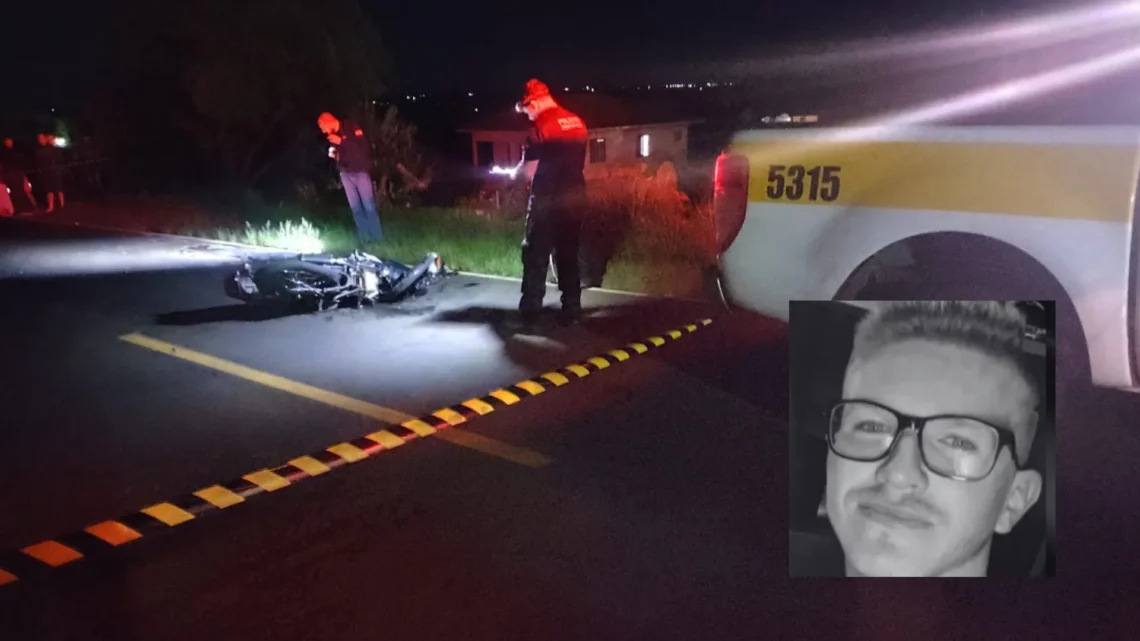 Acidente entre trator e motocicleta mata jovem de 24 anos na SC-163