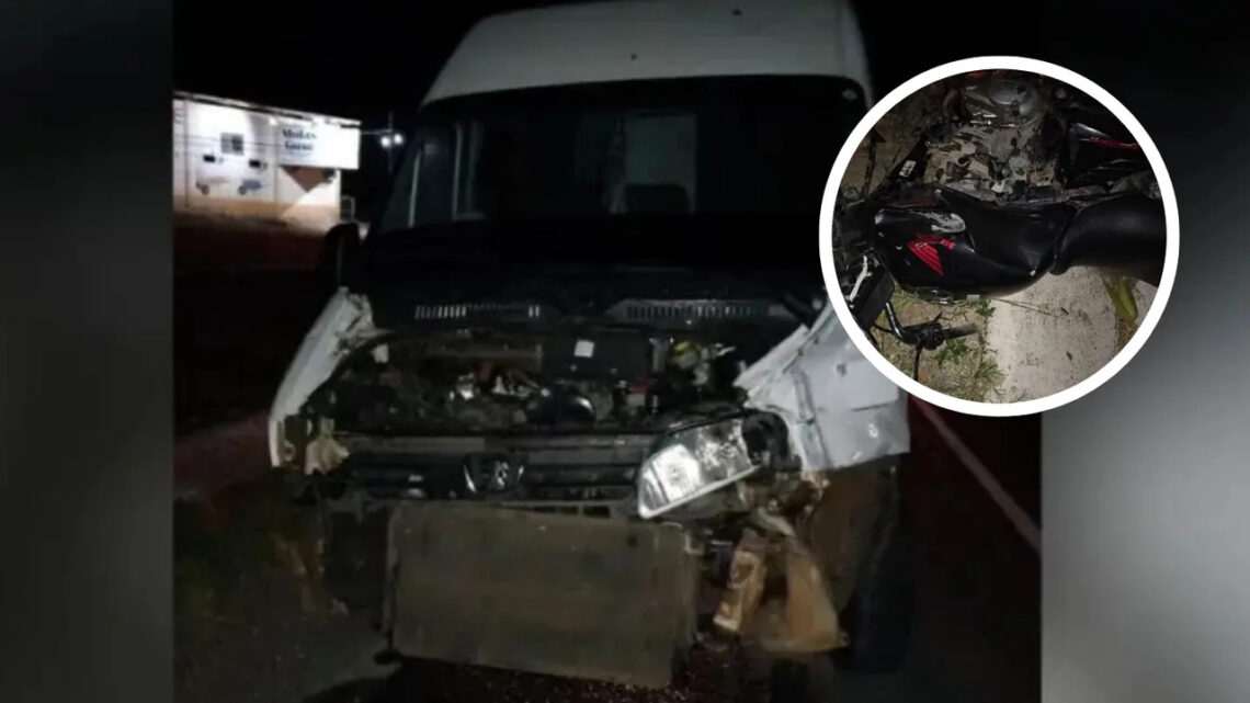 Motociclista morre em acidente com van na BR-470 em SC