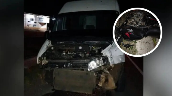 Motociclista morre em acidente com van na BR-470 em SC