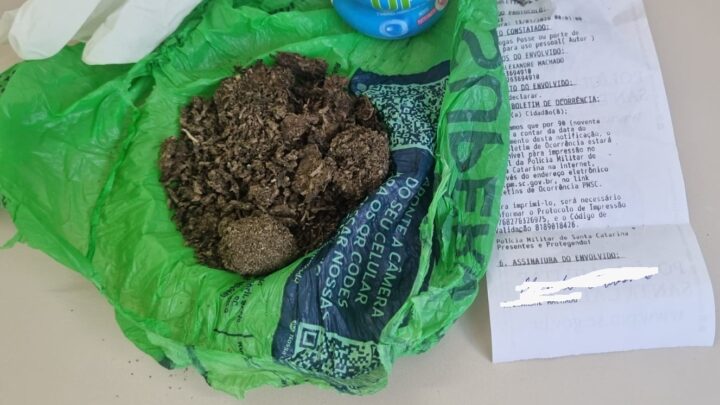 Homem é flagrado com maconha durante patrulhamento da Polícia Militar em Campos Novos