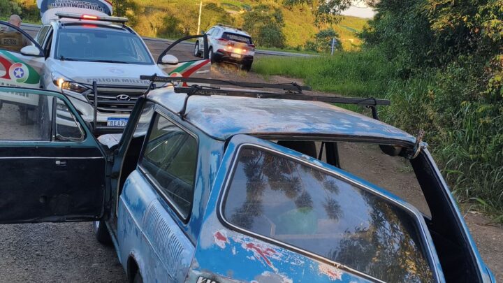 Polícia Militar recupera veículo furtado e prende homem por receptação na BR-282